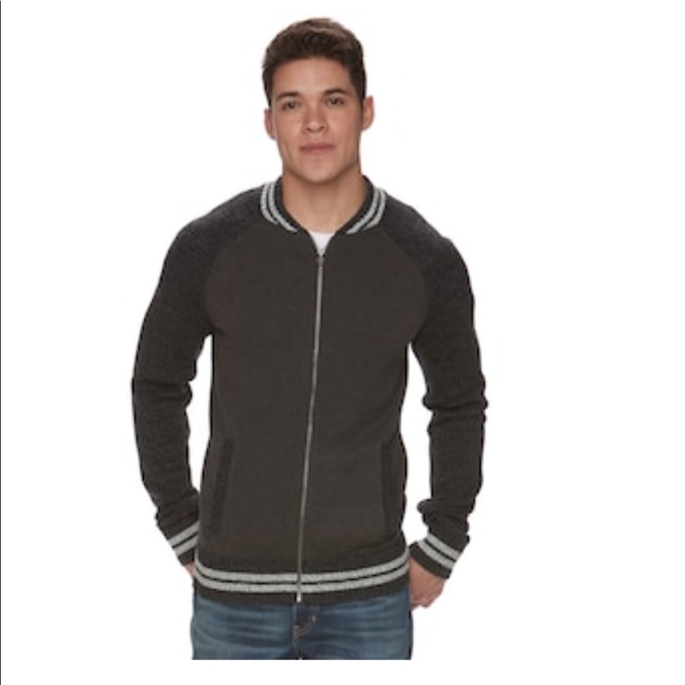💥Men's Urban Pipeline Bomber Jacket Sweater NWT - Picture 2 of 2